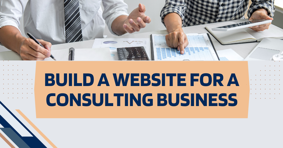 Build a website for a consulting business